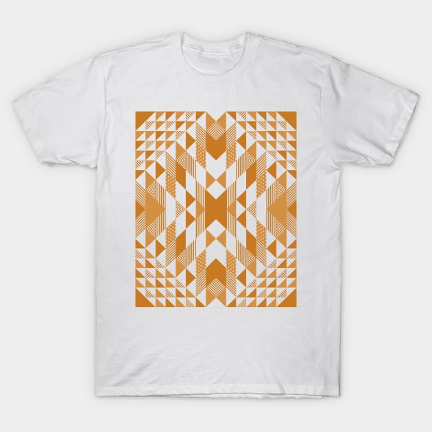 Native American Caramel Pattern T-Shirt by marieltoigo